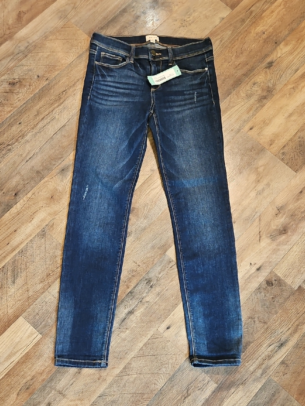 👖ID:23 Dark Blue Carrie Girlfriend Jeans